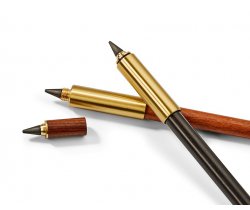 Permanentny ołówek z 2 końcówkami, brązowy