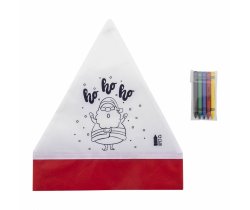 Czapka mikołaja do kolorowania AP800037