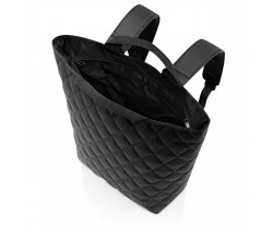 plecak shopper-backpack rhombus black