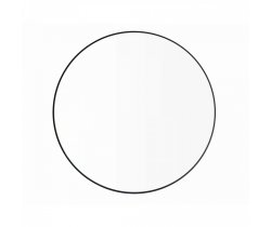 Lustro ścienne RIM, clear / black, 80 cm
