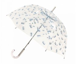 Długi parasol przezroczysty kopuła,Transat