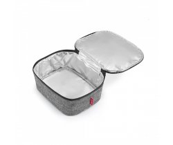 torba coolerbag M pocket twist silver