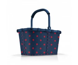 koszyk carrybag frame mixed dots red
