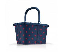koszyk carrybag frame mixed dots red