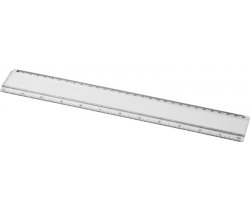 Linijka Ellison o długości 30 cm wykonana z tworzywa sztucznego z papierową wkładką 210537