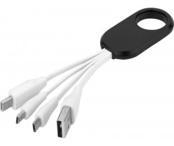 Kabel do ładowania z końcówką USB typu C 4w1 Troup 134214