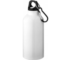 Oregon butelka na wodę z karabińczykiem wykonana z aluminium z recyklingu z certyfikatem RCS o pojemności 400 ml 100738