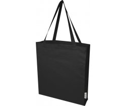 Madras torba na zakupy z bawełny z recyklingu z certyfikatem GRS 140 g / m² z dnem 120733