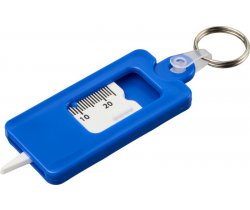 Kym brelok do kluczy z materiałów z recyklingu w kształcie narzędzia do pomiaru bieżnika opon 210190