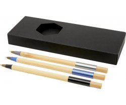 Kerf 3-częściowy zestaw bambusowych długopisów 107779