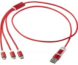 Versatile kabel do ładowania 5-1 z aluminium z recyklingu 124386