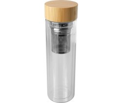 Bailey butelka ze szkła borokrzemianowego z zaparzaczem i bambusową pokrywką 400 ml 100810