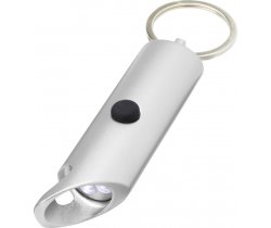 Flare latarka LED i otwieracz do butelek z łańcuchem do kluczy wykonany z aluminium IPX z recyklingu 104574