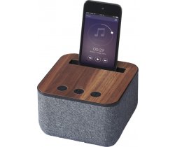 Materiałowo-drewniany głośnik Bluetooth® Shae 108313