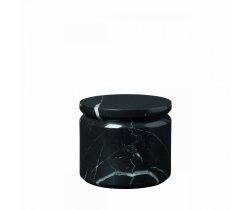 Marmurowy pojemnik fi 9 cm, czarny PESA