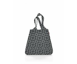 siatka mini maxi shopper signature black