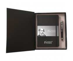 Zestaw upominkowy Charles Dickens, notatnik z długopisem V2772